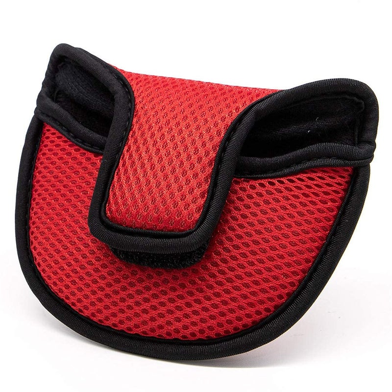 Barudan Golf Mesh غطاء مضرب خفيف الوزن، غطاء رأس مضرب مطرقة، غطاء رأس لنادي Odyssey 2ball، سكوتي كاميرون فوتورا بينج تايلور، 4 ألوان اختيارية، أسود، أزرق، أحمر، رمادي (أحمر) - Image 4